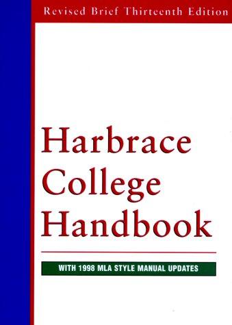 Book Harbrace College Handbook: With 1998 Mla Style Manual Updates free Book Harbrace College Handbook: With 1998 Mla Style Manual Updates free