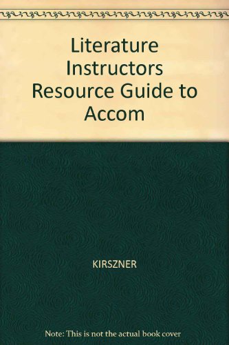 Book Literature Instructors Resource Guide To Accom free