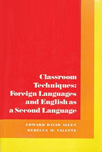 Book Classroom Techniques: Foreign Languages and English As a Second Language free