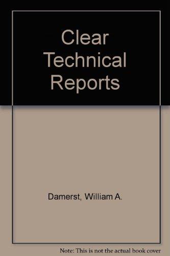 Book Clear technical reports free