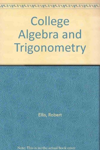 Book College algebra and trigonometry free