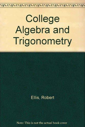 Book College Algebra and Trigonometry free