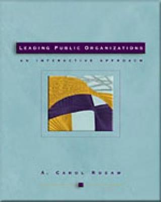 Book Leading Public Organizations: An Interactive Approach free
