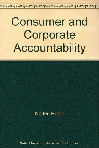 Book The consumer and corporate accountability, free