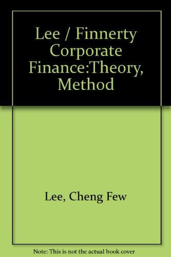 Book Corporate Finance: Theory, Method, and Applications free