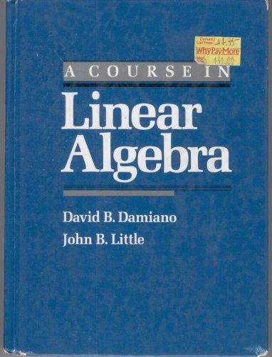 Book A Course in Linear Algebra free