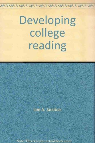 Book Developing College Reading free
