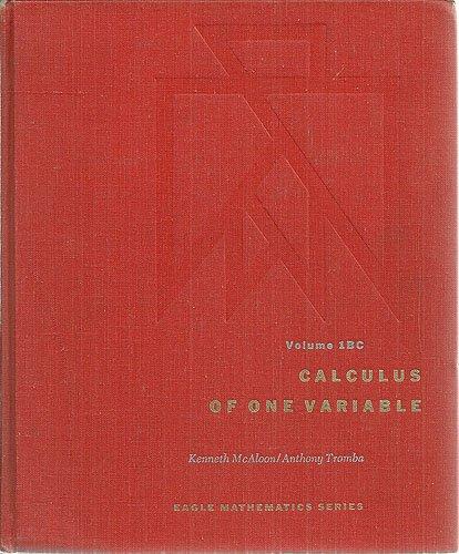 Book Calculus of one variable (Eagle mathematics series) free