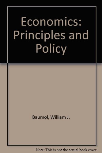 Book Economics: Principles and Policy free