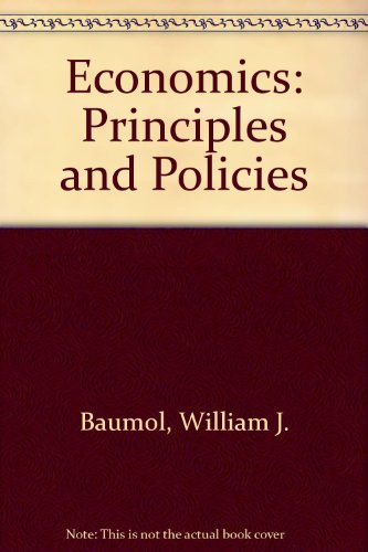 Book Economics: Principles and Policies free