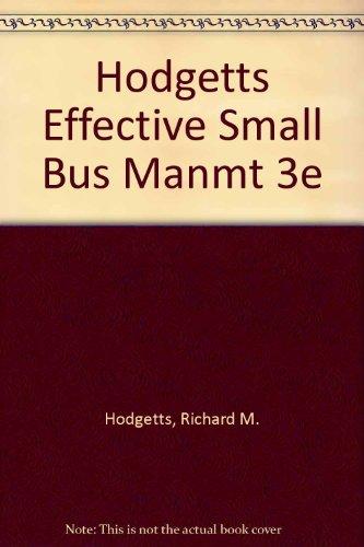 Book Effective Small Business Managements free