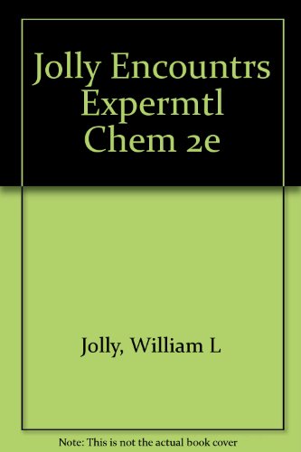 Book Encounters In Experimental Chemistry free Book Encounters In Experimental Chemistry free