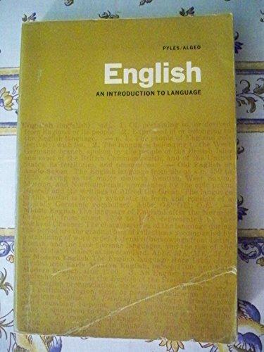 Book English: An Introduction To Language free