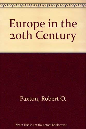 Book Europe In The Twentieth Century free