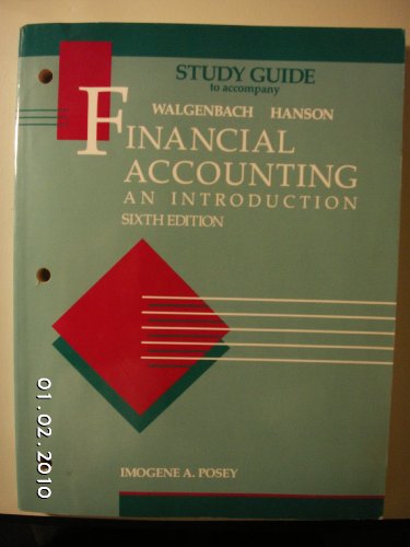 Book Study Guide to Accompany Financial Accounting: An Introduction - Sixth Edition free