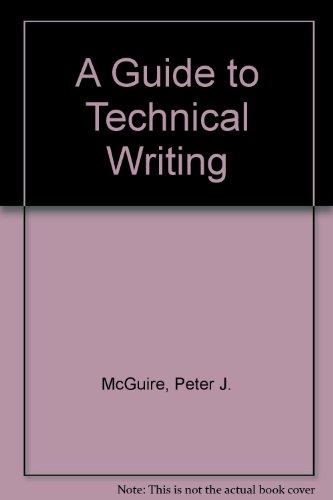 Book A Guide To Technical Writing free