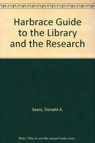 Book Harbrace Guide to the Library and the Research free