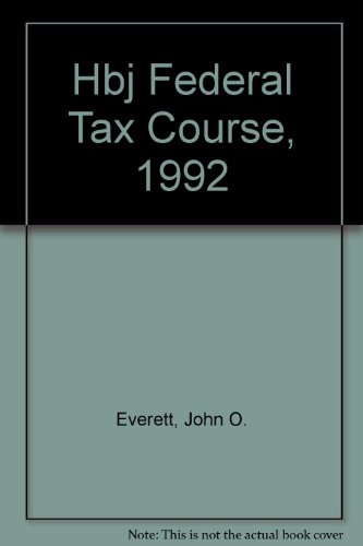 Book Hbj Federal Tax Course, 1992 free