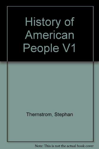 Book A History Of The American People free