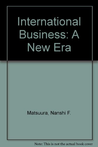 Book International Business: A New Era free