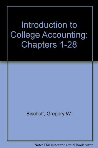 Book Introduction to college accounting free