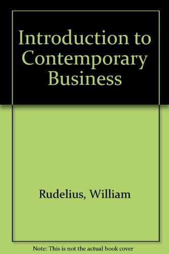 Book An introduction to contemporary business free