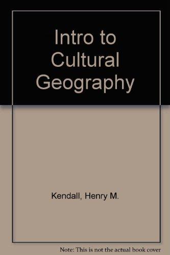 Book Introduction To Cultural Geography free
