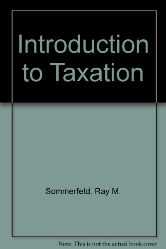 Book An Introduction to Taxation free
