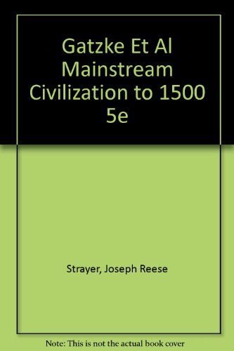 Book The Mainstream of civilization to 1500 free