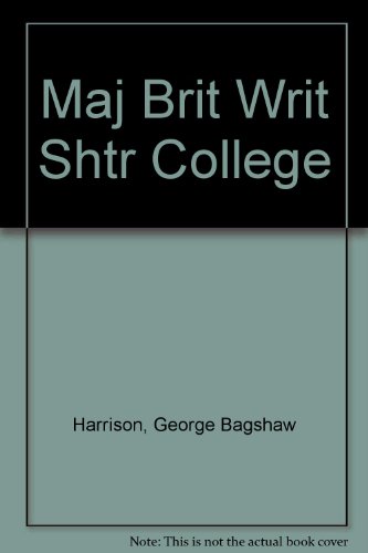Book Major British Writers free