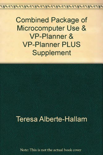 Book Combined Package Of Microcomputer Use & Vp-planner & Vp-planner Plus Supplement free