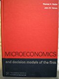 Book Microeconomics and Decision Models of the Firm free