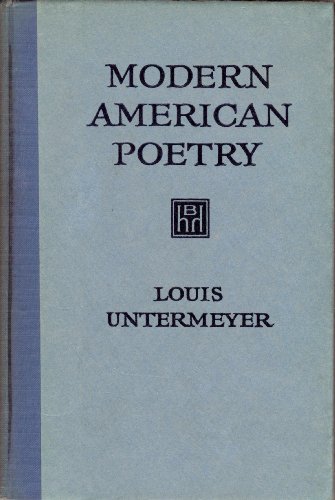 Book Modern American Poetry free