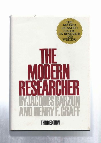 Book The modern researcher free