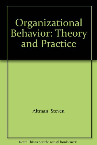 Book Organizational Behavior: Theory And Practice free