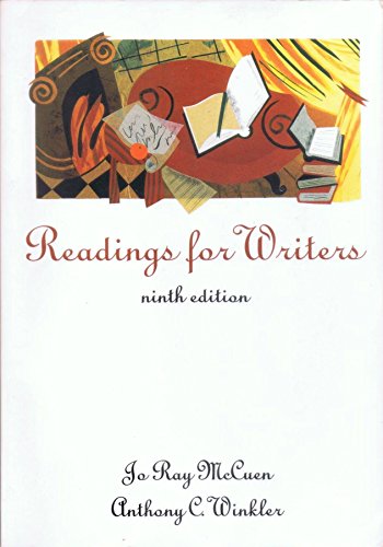Book Readings For Writers, 9th Edition, Hc, 1998 free