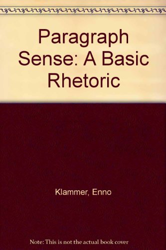 Book Paragraph sense: A basic rhetoric free