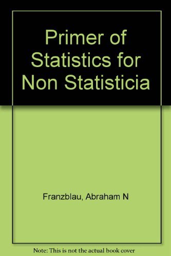 Book A Primer Of Statistics For Non-statisticians. free