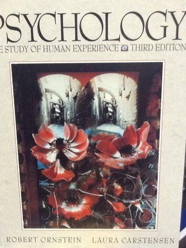 Book Psychology: The Study of Human Experience free