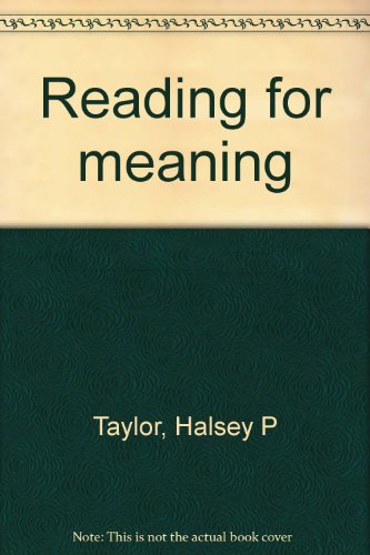 Book Reading For Meaning free