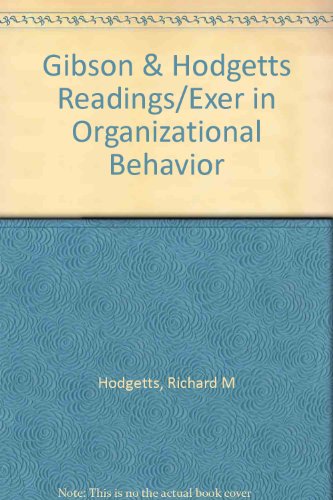 Book Readings and Exercises in Organizational Behavior free