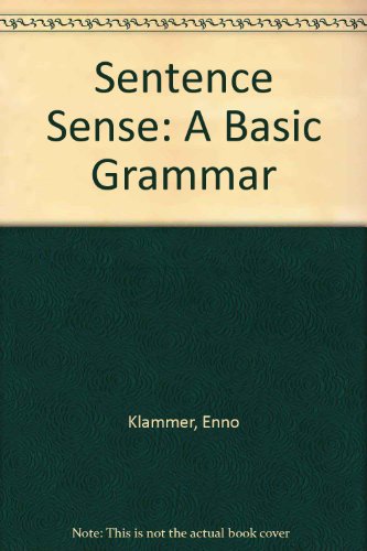 Book Sentence Sense : A Basic Grammar free