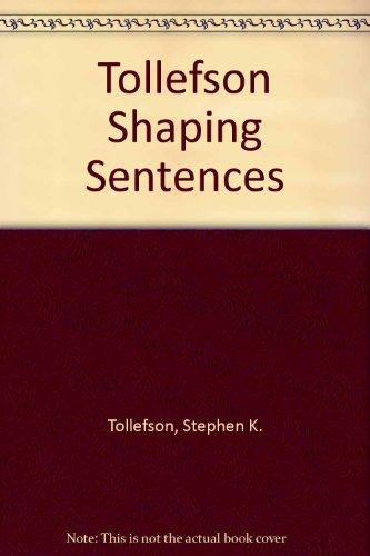 Book Shaping Sentences : Grammar in Context free