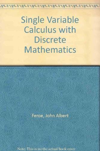 Book Single-variable Calculus: With Discrete Mathematics free