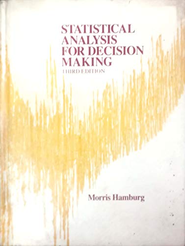 Book Statistical analysis for decision making free