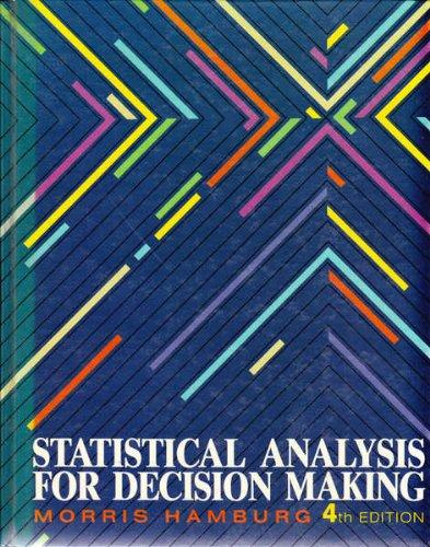 Book Statistical analysis for decision making free