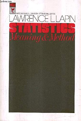 Book Statistics: Meaning and method free