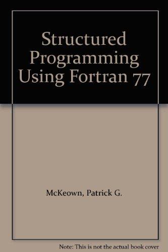 Book Structured Programming Using Fortran 77 free