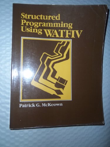 Book Structured Programming Using Watfiv free
