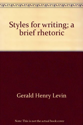 Book Styles For Writing : A Brief Rhetoric free